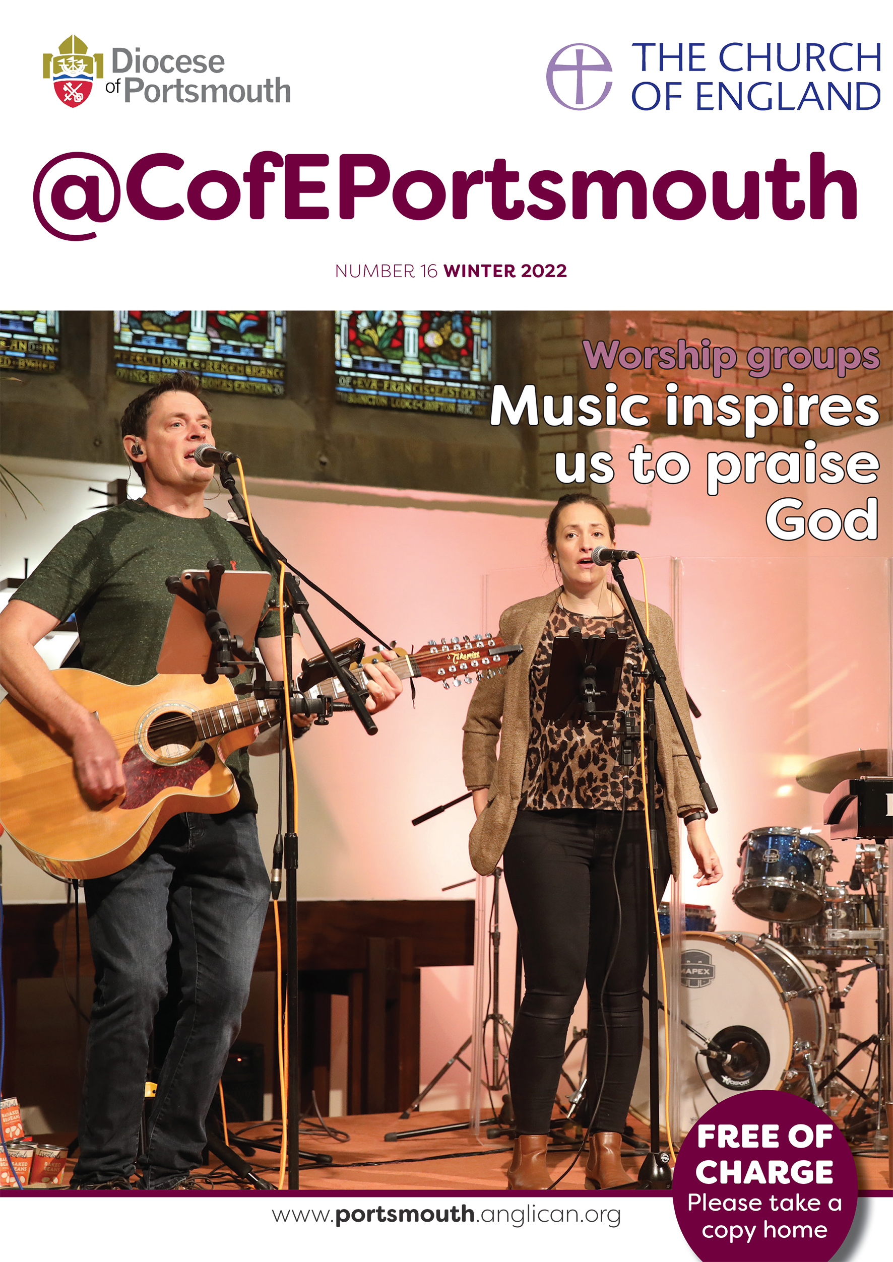 @CofEPortsmouth Magazine, Winter 2022, cover