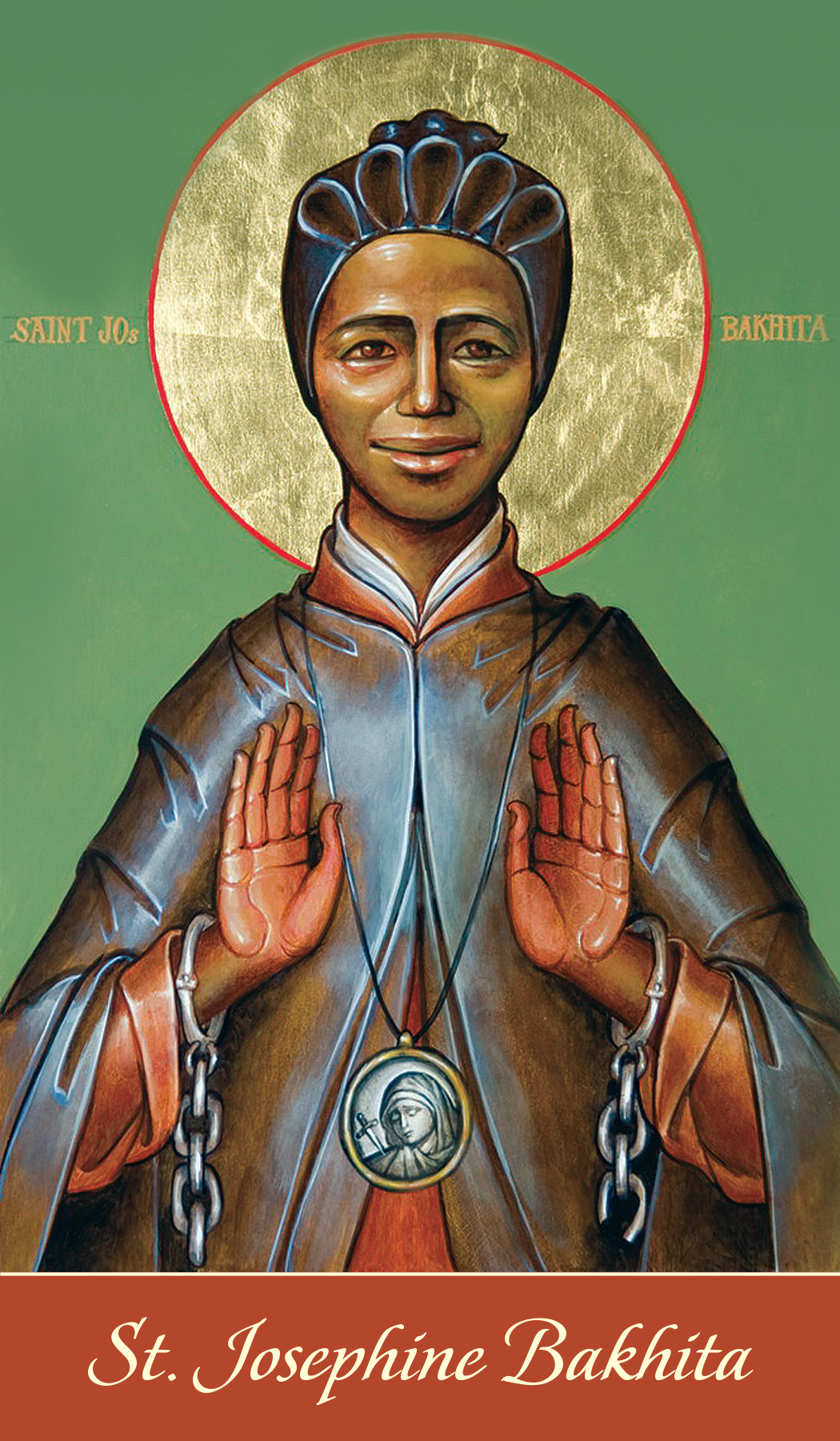 St Josephine Bakhita prayercard