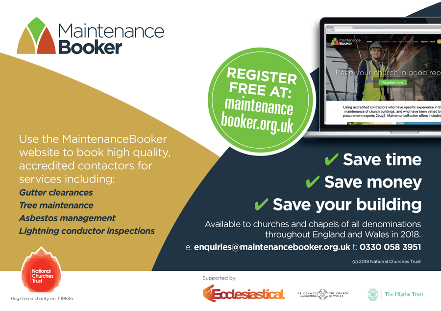 Maintenance Booker postcard