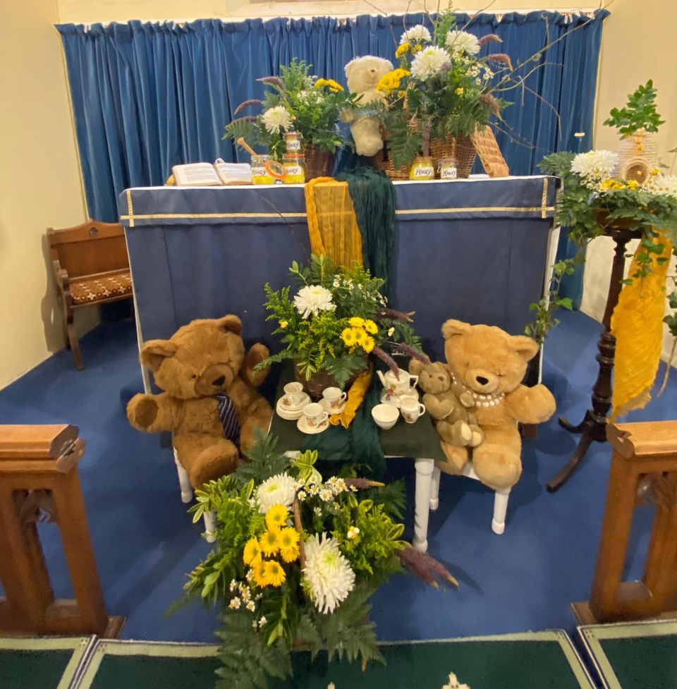 Part of the flower festival at St Peter’s, Seaview