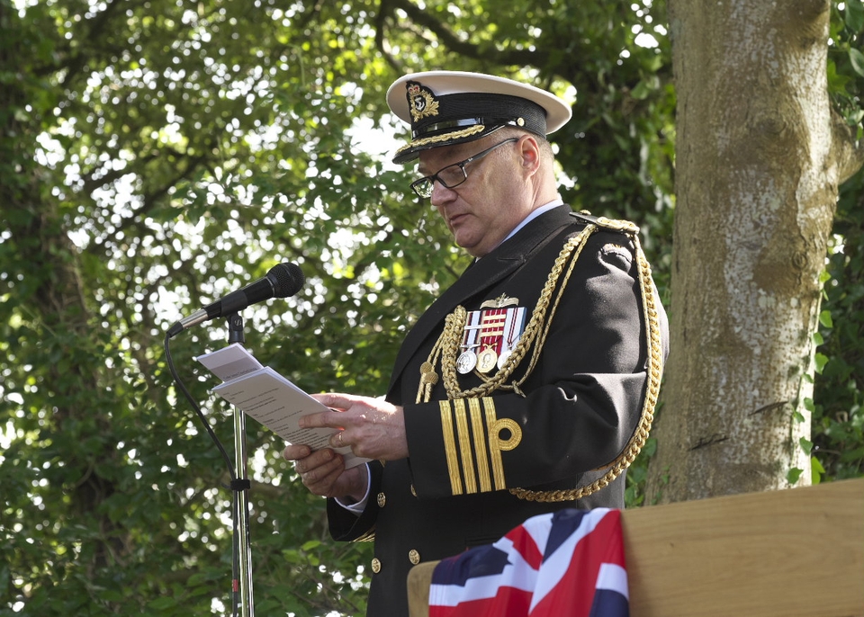 Captain Christopher Peschke, the naval attache from the High Commission in London