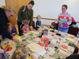 Families pack church for Easter fun day