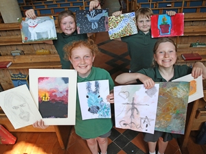 Pupils’ paintings focus on Jesus