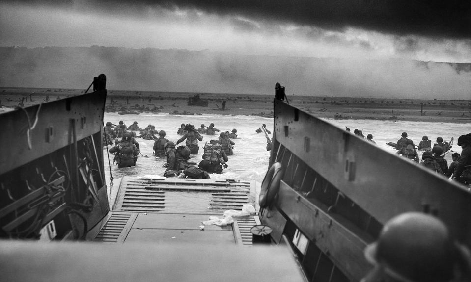 The D-Day invasion in June 1944 (image: National Archives and Records Administration, Public domain, via Wikimedia Commons)