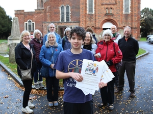 Young bell ringer designs fundraising calendar