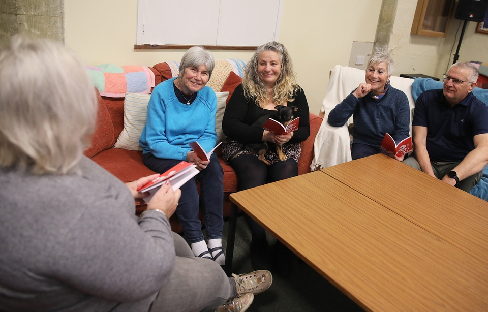 Margaret Bower (left) and Serena Meah (second left) at Christ Church Sandown