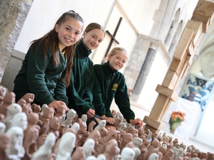 Cathedral displays hundreds of children’s clay sculptures
