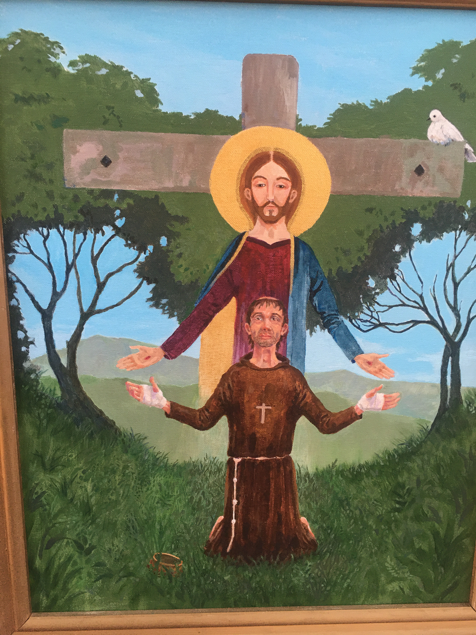 The painting of St Francis