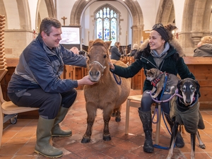 Animals blessed in Droxford church service