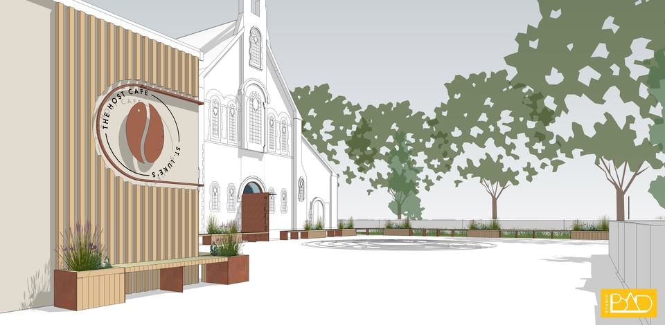 The new café will be created in the current church hall and will have outdoor seating