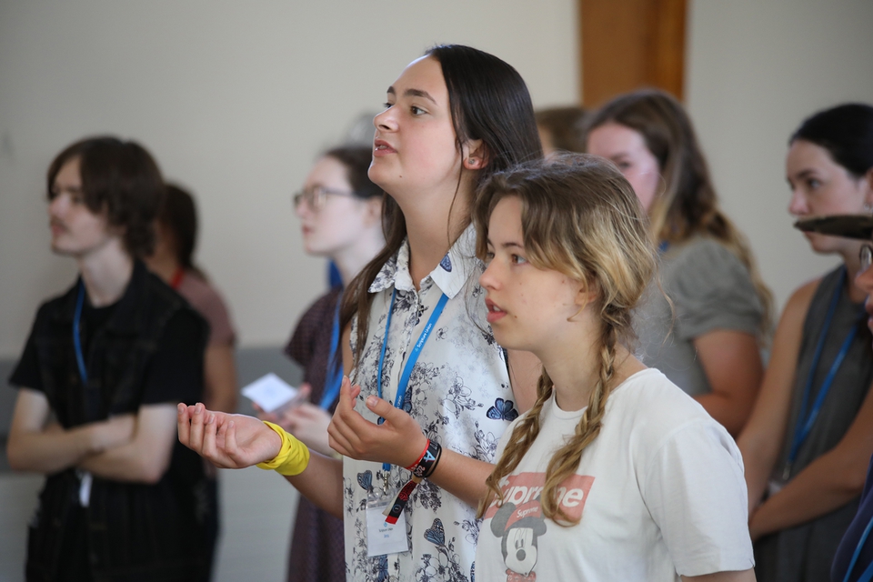 The young people enjoyed worship and teaching sessions each morning and evening