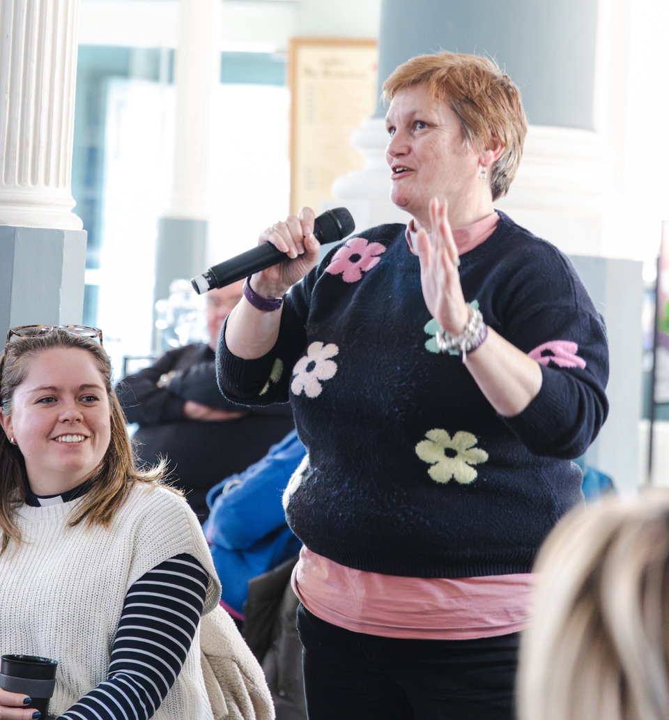 A question from the Rev Polly Honeychurch, who is part of the ‘Havant curates’ Cairn