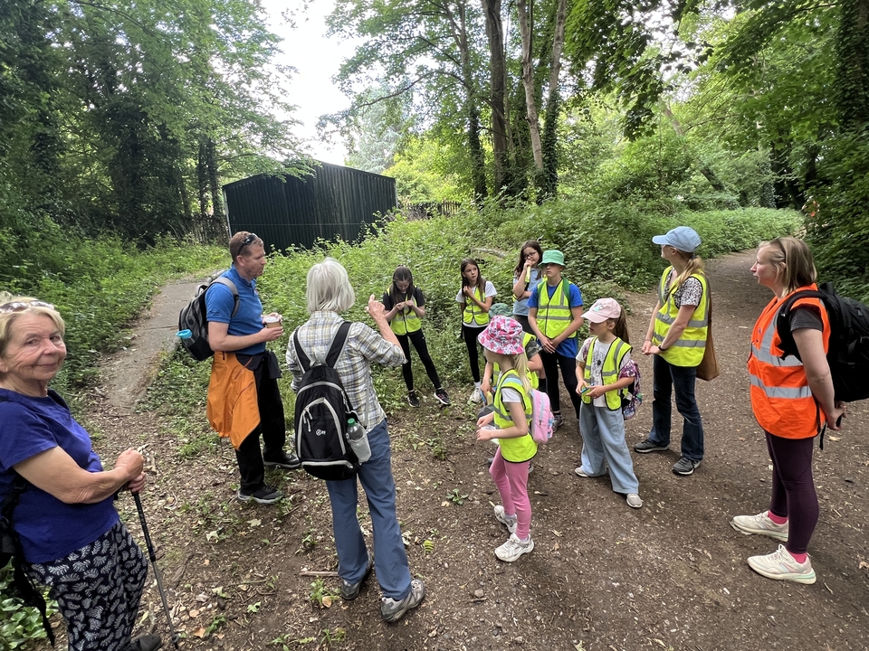 Praying for peace outside the disused railway station where Churchill planned the Normandy landings, near Droxford