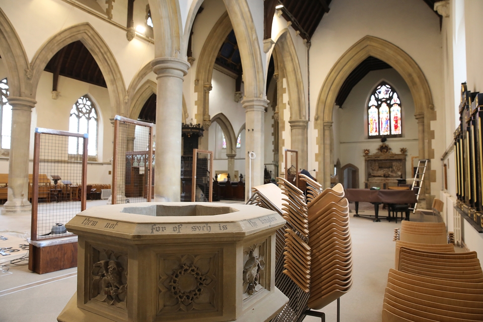 The refurbishment of the interior of the Minster has involved local island craftspeople