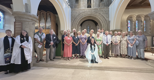 Churchwardens from Bishop’s Waltham and Petersfield deaneries, at St Peter’s Church, Petersfield