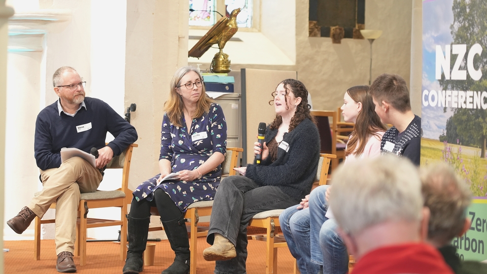 Yasmin, Pheobe and Felix share with the audience their enjoyment and fulfilment in engaging in projects aimed at caring for creation