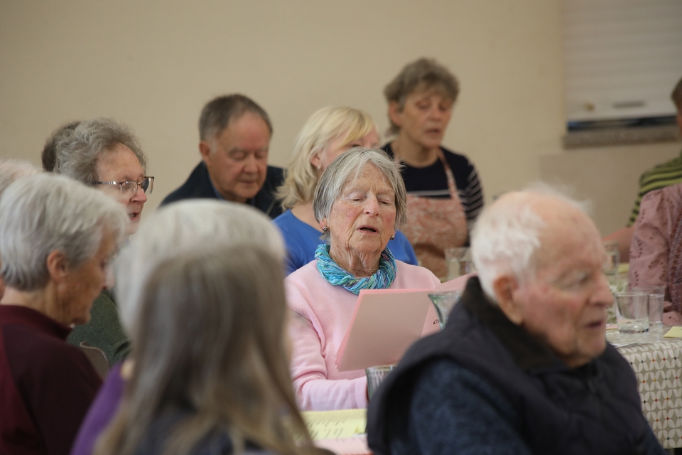 Singing as part of the Anna Café Church