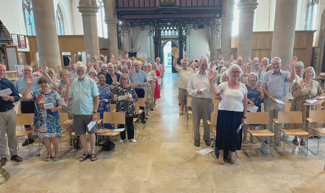 Churchwardens from the Isle of Wight, at Newport Minster