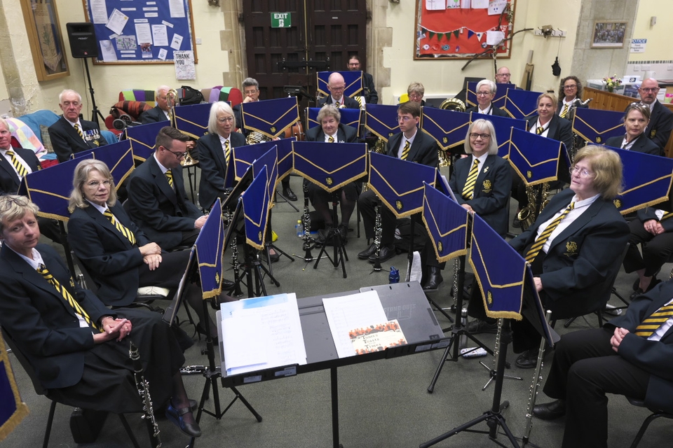 Music for the service was played by the Sandown and Shanklin Military Band (photo: Michael Dunkason)