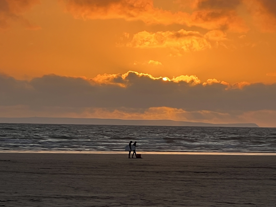 Watching the sun go down in a surfers’ paradise