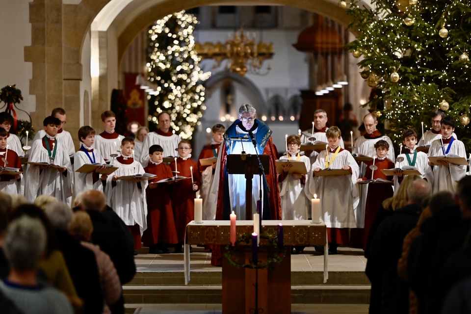 The cathedral’s three identical carol services were held in candlelight on December 21, 22 and 23
