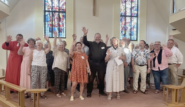 Churchwardens from Havant deanery, at All Saints Church, Denmead