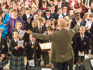 Cathedral choir leads pupils in singing masterclass