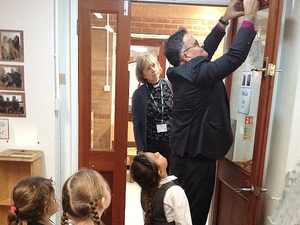 Schools chalk their doors for Epiphany