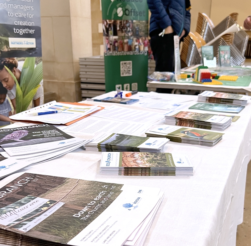 Exhibitors from various organisations provided resources to help people make changes in their lifestyles and church communities