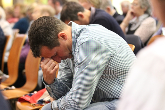 Prayer at St Jude's Church, Southsea