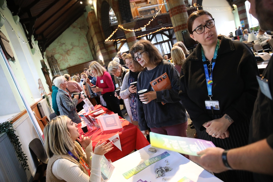 A number of charities and support organisations had stands where delegates could discover more