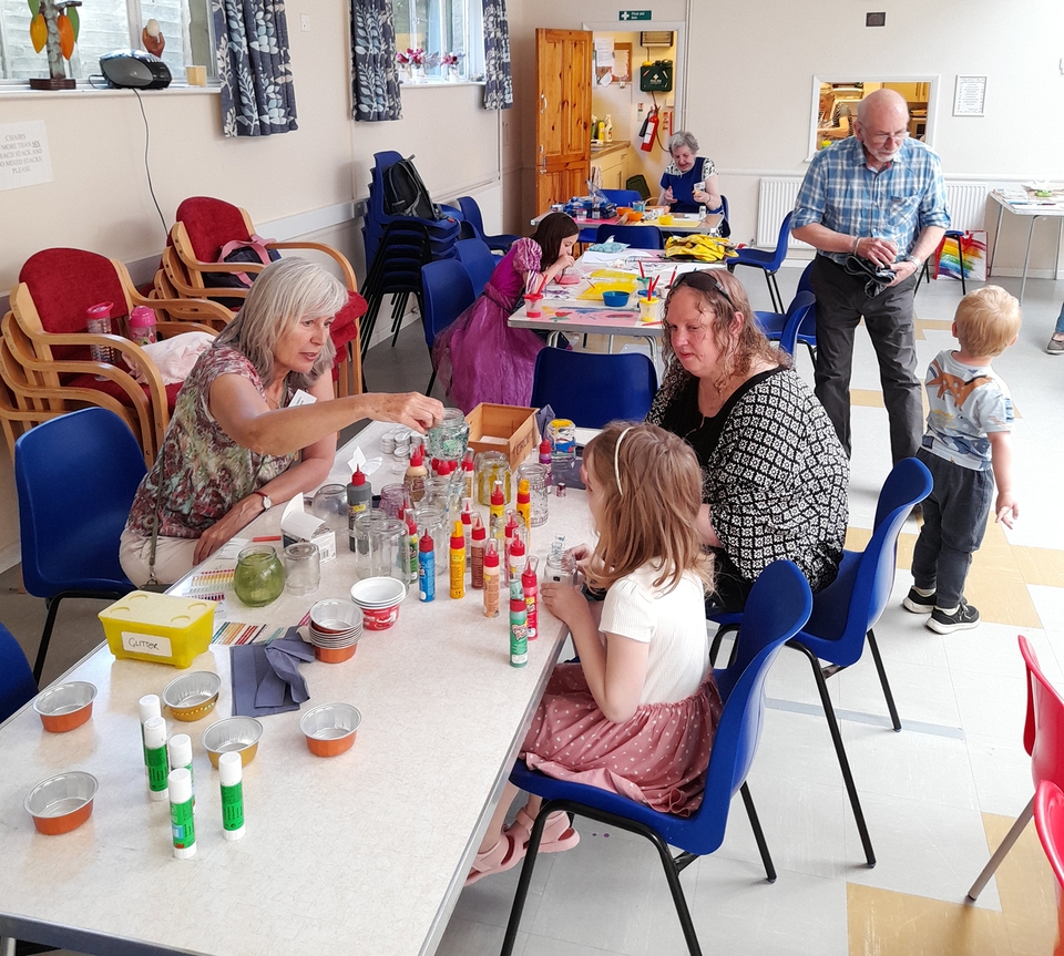 Families enjoy taking part in Messy Church at St John’s, Ryde