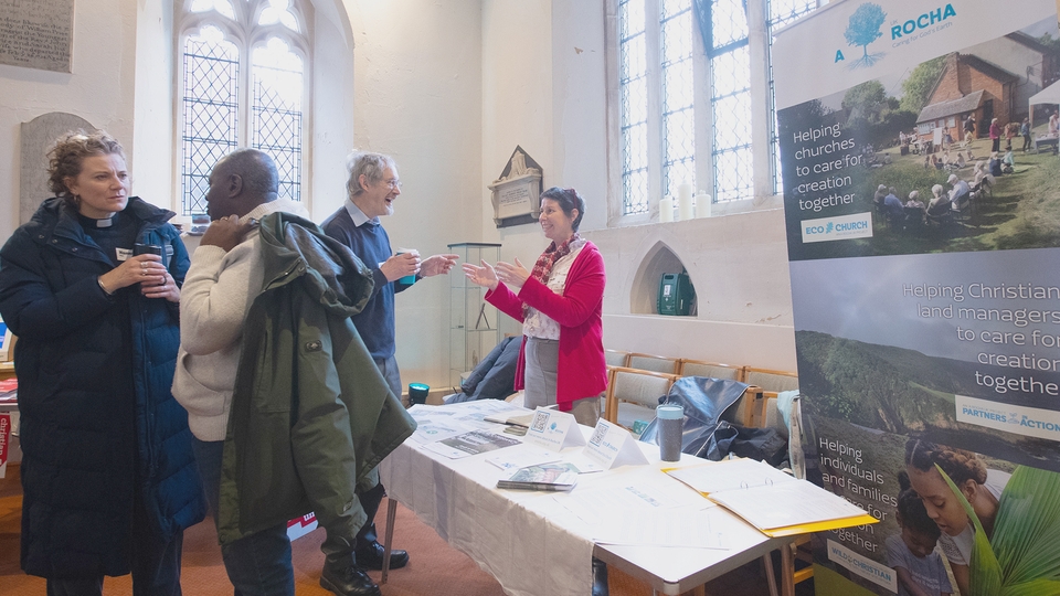 A Rocha, who run the Eco Church award scheme, were one of a number of exhibitors at the conference