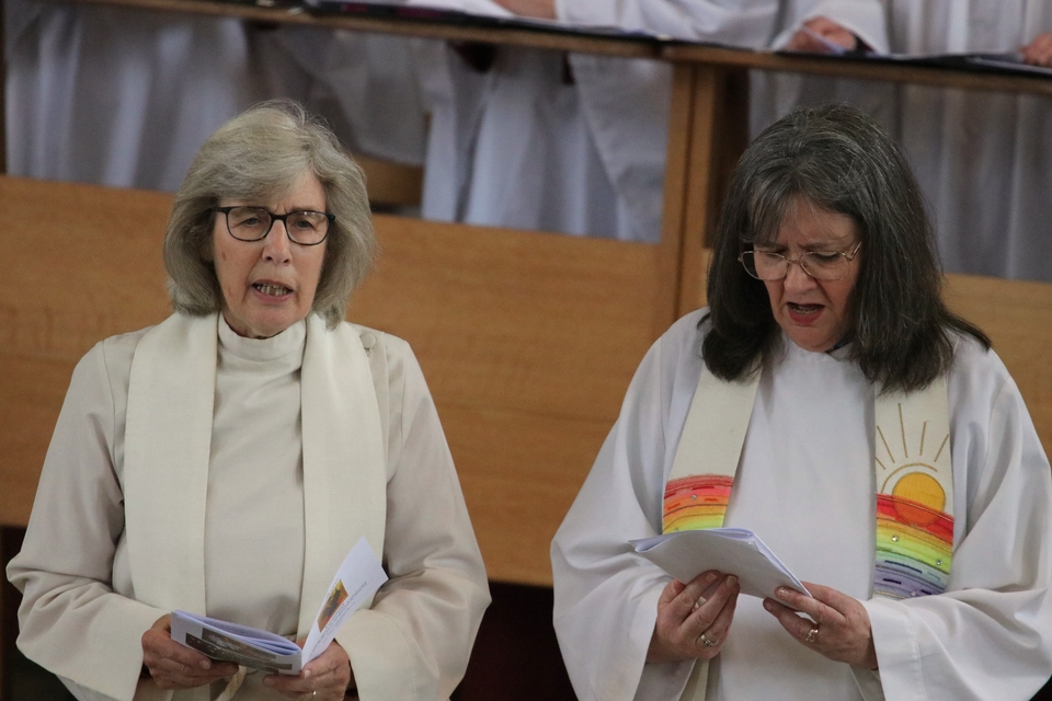 The Rev Ruth Jagger and the Rev Susie Collingridge leading the Eucharist